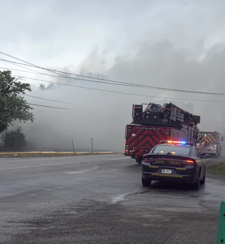 Crews battle major fire at White Village restaurant